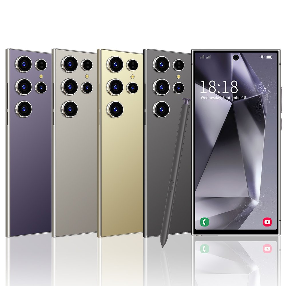 Wholesale original new S24 Ultra smartphone Android 13 200MP rear camera 16+1TB Global 4G dual SIM card 4G smart phone